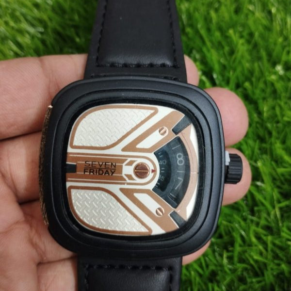 Seven Friday Watch
Men’s Wristwatch
Stylish Watch for Men
Random Design Watch
No Box Watch
Affordable Men’s Watch
Fashion Watch
Gift for Him
Casual Watch
Bold Dial Watch